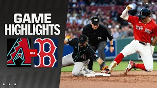 Dbacks vs Red Sox Game Highlights 82324  MLB Highlights [upl. by Annoynek]