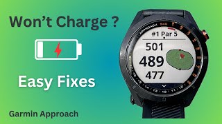 Garmin Golf Watch Not Charging Try These Easy Fixes [upl. by Aliak]