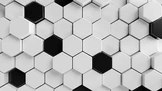 Monochrome Mosaic Hypnotic VJ Loop with Geometric Patterns 4K Looped Animation [upl. by Einahpehs]