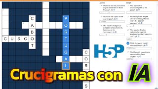 Transforma tu Clase con H5P Crea Crucigramas con IA en Pocos Pasos [upl. by Ylerebmik]