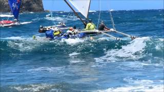 05022015 Big Island HI  Canoe Race [upl. by Anned]