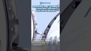 Gagahnya Jet Tempur F 16 Milik TNI AU yang Antarkan Jokowi dan sang Istri Pulang Kampung ke Solo [upl. by Llenehc]