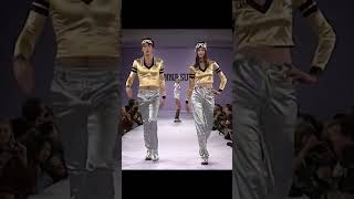 The Robot Walk of Donovan Leitch in Anna Sui 1994 show runway fashiontrends fashion foryou [upl. by Akimyt]