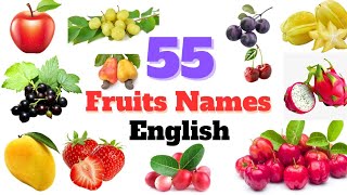 Fruits Vocabulary  55 Fruits Name in English With Pictures  MiskaMagicGallery [upl. by Latoya]