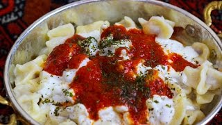 Manti Rezept Türkische Manti Nudeln  Tortellini [upl. by Rehpotsrhc981]