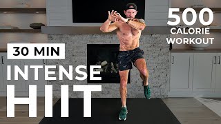 30 Min Intense HIIT Workout For Fat Burn amp Cardio No Equipment No Repeats [upl. by Rollie550]