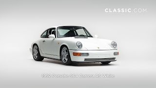 1992 Porsche 964 Carrera RS White [upl. by Nisotawulo]