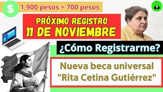 Cómo Solicitar la BECA quotRita Cetinaquot 💻 Registro en línea 🟢 Instrucciones Paso a Paso noviembre2024 [upl. by Restivo]