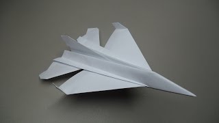 How to Fold an Origami F16 Paper Plane  OLD TUTORIAL [upl. by Maclay]