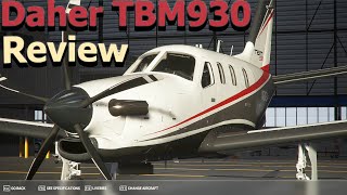 Daher TBM 930 flight simulator 2020  MSFS 2020 Review [upl. by Toor]