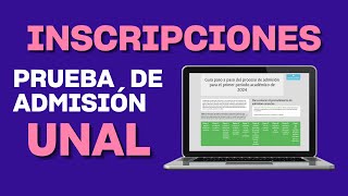 Cómo inscribirse a la prueba de admisión UNAL 2024  Tutorial completo y fácil [upl. by Kassey]