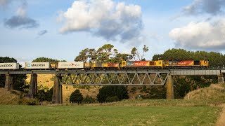 KiwiRail on the MNPL Summer 2024  Palmerston North  Whareroa 4K [upl. by Navillus]