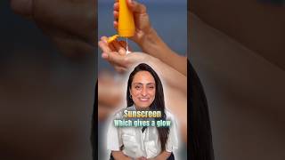 Sunscreen for glowy skin  dewy sunscreen recommendation ad [upl. by Nosaes157]