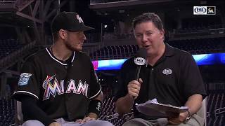 JT Riddle  Miami Marlins at Washington Nationals 081818 [upl. by Yewed]