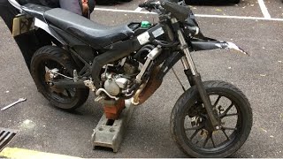 Derbi Senda 50 Build  Changing Sprocket amp Bogging Throttle [upl. by Brittain]