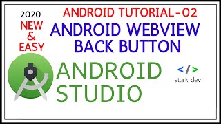 how to enable back button on android webview  android studio tutorial 2020 android webview go back [upl. by Nirroc]