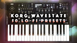 Korg Wavestate 2 Atmospheric LoFi 50 PresetsPerformances [upl. by Girardo]