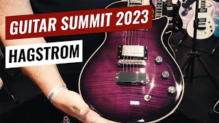 The latest variations of the Hagstrom Ultra Swede Ultra Max amp Fantomen at Guitar Summit 2023 [upl. by Jabe]