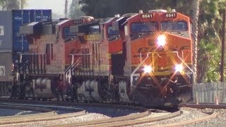 Another amazing weekend of railfanning with BNSF Amtrak Union Pacific and Metrolink [upl. by Kempe]