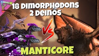 Dimorphodons vs MANTICORE GAMMA  Ark Survival Evolved [upl. by Cherian]