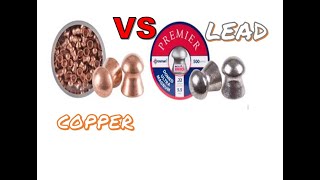 Copper vs Lead Airgun Pellets [upl. by Nosinned]