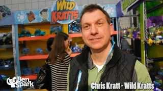 Talking Wild Kratts Toys with Chris Kratt at Toy Fair 2014 [upl. by Yrallih478]