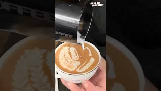 Latte Art Mastery You Wont Believe This Incredible Coffee Design [upl. by Eckel]