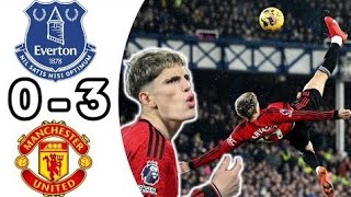 Manchester United vs Everton 30  Incredible Alejandro Garnacho Bicycle Goal Premier League 2023 [upl. by Frans]