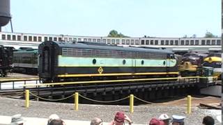 Erie 833 rides the turntable at Spencer [upl. by Bomke817]