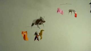 Farm Animals Hanging Origami Mobile [upl. by Ihcur]