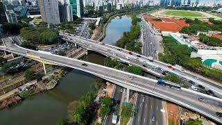 OBRAS NOVA PASSARELA QUE LIGA AS MARGINAIS E CICLOVIA ESTA SENDO CONSTRUÃDA DO LADO DA PONTE EUSÃ‰BIO [upl. by Abigale]