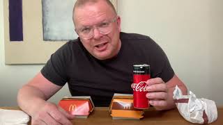 Review McDonalds hamburgerQuarter PounderBig Mac [upl. by Aistek875]