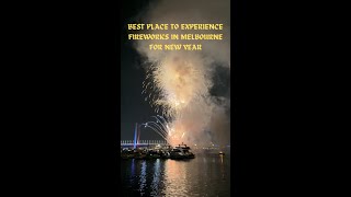 Best place to experience Fireworks in Melbourne CBD  New Year Celebrations [upl. by Nirag]