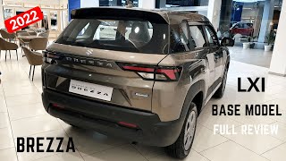 2024 Maruti Suzuki Brezza LXI Model  OnRoad Price Features Interiors  Brezza LXI 2024 Review [upl. by Meridith]