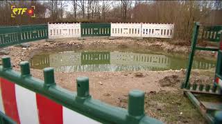 Ein Provisorium  Im Naturpark bei der Kreuzeiche wird eine Wasserleitung ersetzt [upl. by Garfield]