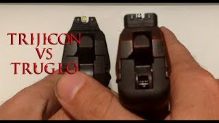 Trijicon HDs vs Truglo Tritium Pros [upl. by Emee]