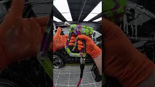 Immersive car wash carwash foam car asmr carwashing cartools turboblower shorts [upl. by Sanalda]