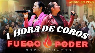 1Hora de COROS PENTECOSTALES CON UNCIÓN  Ministración del Poder del Espíritu envivo  Nora Camargo [upl. by Anitak]