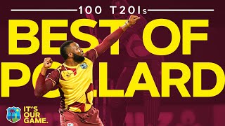 Kieron Pollard Reaches 100 T20Is  Best T20 Moments so far  West Indies Cricket [upl. by Assiroc268]