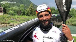 Hannes Aigner GER – ECA Canoe Slalom European Cup Ljubljana – Tacen 2020 [upl. by Osber667]