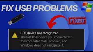 USB Device not recognized Windows 1110  8 Fixed  How to fix Unrecognized USB Flash Drive Quickly [upl. by Harrat563]