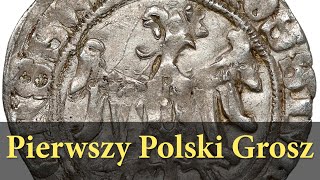 Pierwszy polski grosz  Grosz krakowski Kazimierza Wielkiego  spektakularna polska moneta [upl. by Ellebyam]