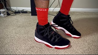 WMNS Air Jordan 11 “BRED VELVET” ♨️ Review OnFeet [upl. by Cornell]