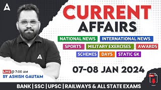 78 JANUARY CURRENT AFFAIRS 2024  ALL EXAMS IMP CURRENT AFFAIRS  ASHISH GAUTAM SIR [upl. by Krenn235]