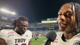 Troy Football Press Conference Defense  Georgia State Postgame [upl. by Kirchner]