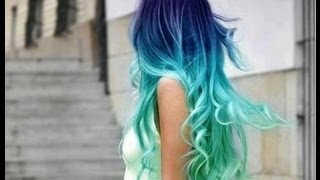 HOW TO Blue Ombre Hair  Jade Madden [upl. by Ahsiram]