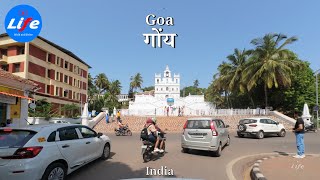 Goa  Altinho Panaji  Afternoon Drive  INDIA 4K [upl. by Halludba]