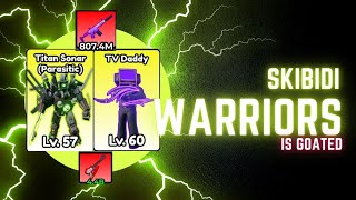 Im GODLY At This Game Skibidi Warriors [upl. by Ardnuas380]