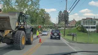 Driving amp Exploring Around Historic Ellicott City Maryland [upl. by Ennylyak647]