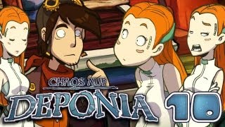 Lets Play Chaos auf Deponia 010 Deutsch HD  Goal hoch Drei [upl. by Ahsar]